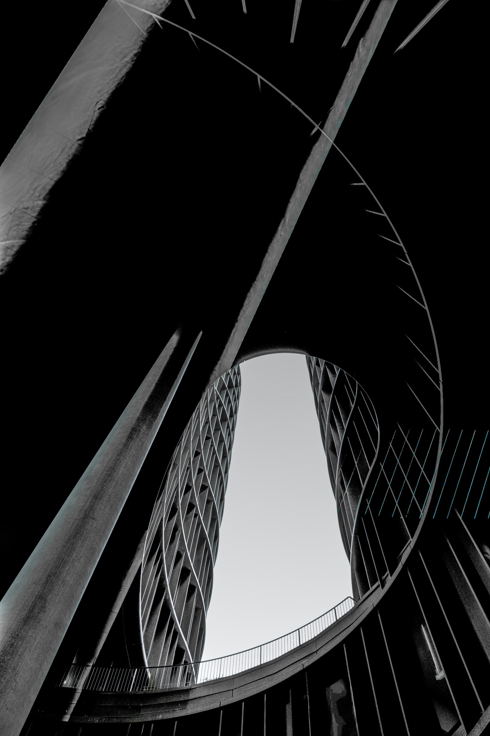 Framed Ascent — Between Voids series