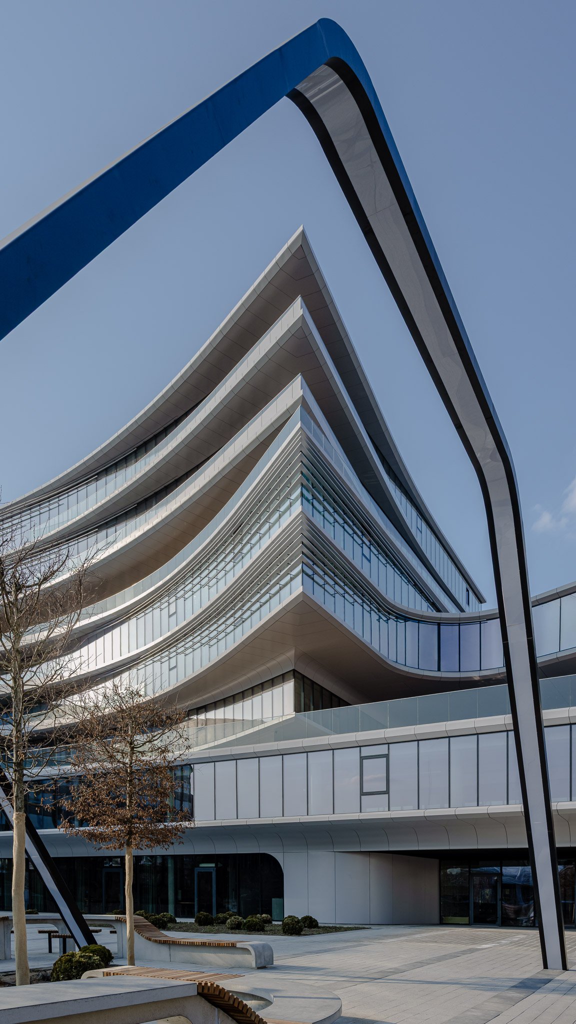 Business Stadium Central by Hanner & Zaha Hadid Architects - Vilnius, Lithuania