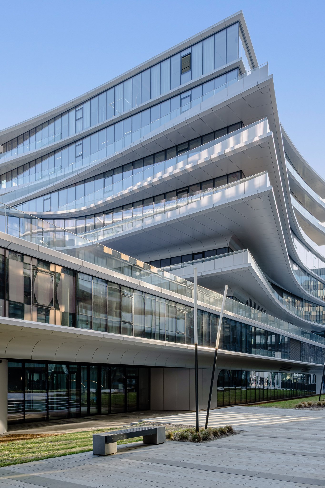 Business Stadium Central by Hanner & Zaha Hadid Architects - Vilnius, Lithuania