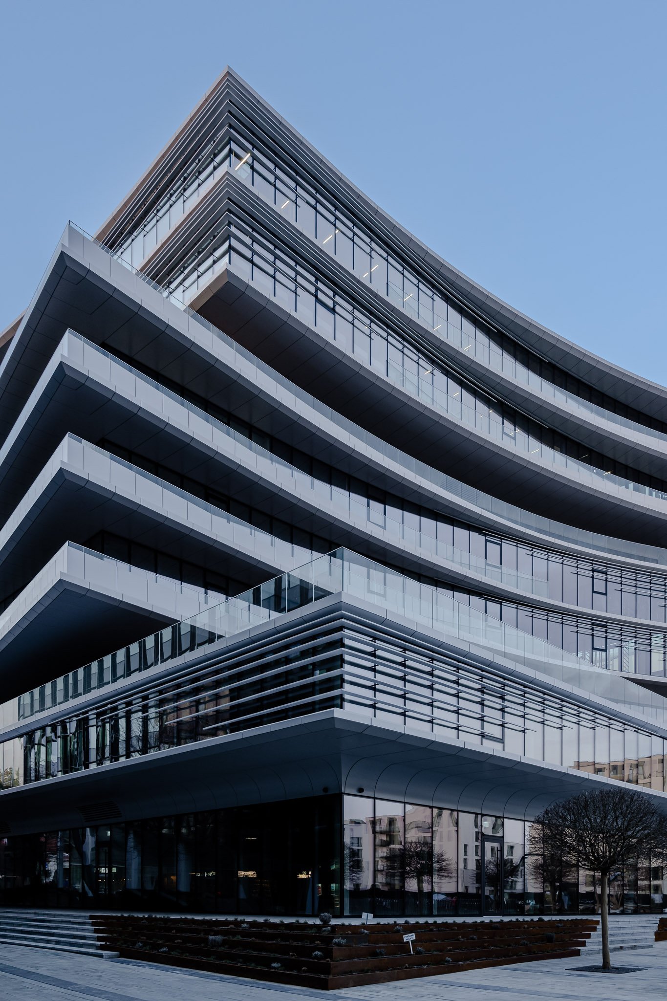 Business Stadium Central by Hanner & Zaha Hadid Architects - Vilnius, Lithuania